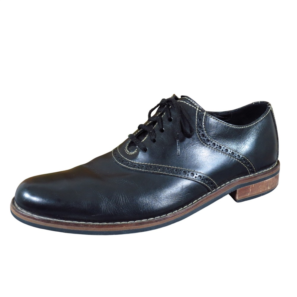 Cole Haan C10439 Mens Oxford Shoes Size 10.5 M Dress Business Black Leather